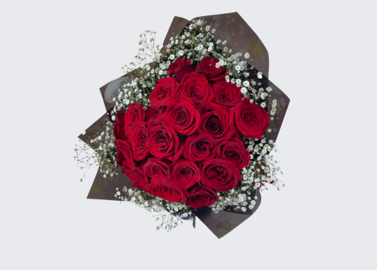 Ramo Corazón de Rosas Rojas